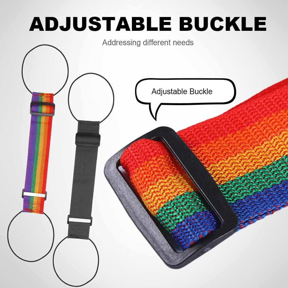 Multi Use Strong Adjustable Luggage Connector Straps, 2026 New Flexible and Adjustable Elastic Fastening Belt for Luggage Strap, Add a Bag Easy to Travel Suitcase Black 2Pcs
