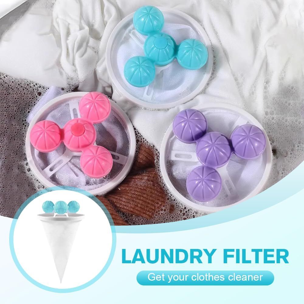 Floating Hair Filtering Mesh Removal, 2026 Upgrade Pet Hair Remover Laundry Reusable Lint Catcher for Washing Machine Hair Catcher Wool Device, Pet Hair 3, Mix