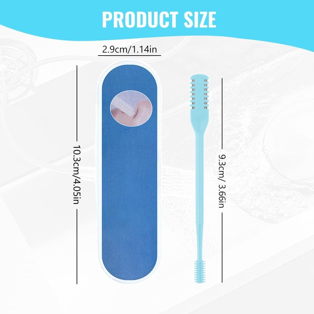 Nasal Hair Cutter, 2024 New Double Sided Nose Hair Knife Manual Nose Trimmer, 360 Rotating Nasal Razor Cutter with Ear Picker for Women and Men Pink 3Pcs