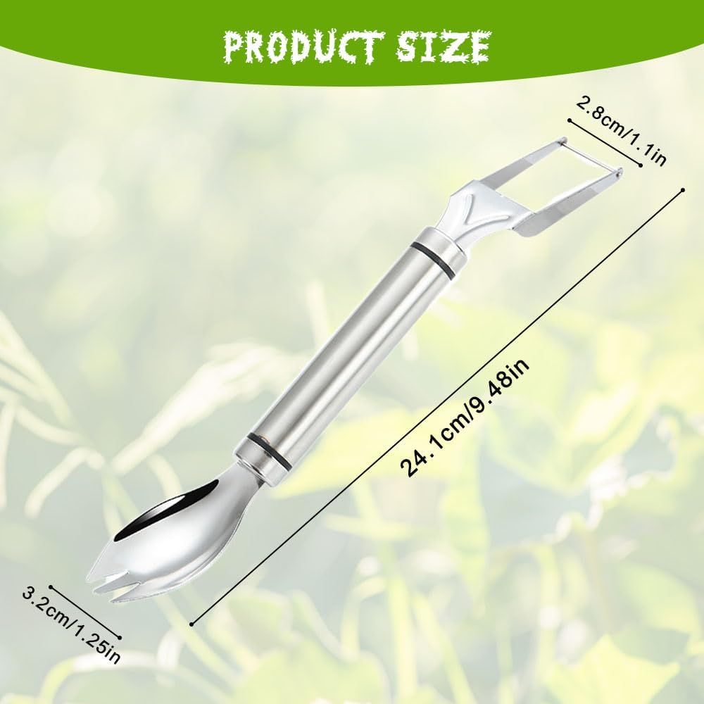 2-in-1 Stainless Steel Fruit Cutter Watermelon Cutter, Watermelon Slicer Cutter Summer Watermelon Cutting Artifact for Kitchen DIY 1