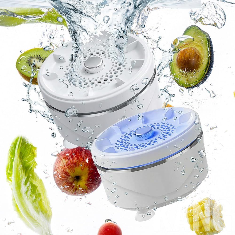 Fruit and Vegetable Washing Machine, 2026 Upgraded Fruit Cleaner Device Waterproof Fruit and Vegetable Purifier Clean Produce with Titanium Electrolysis Purification for Home Kitchen 1