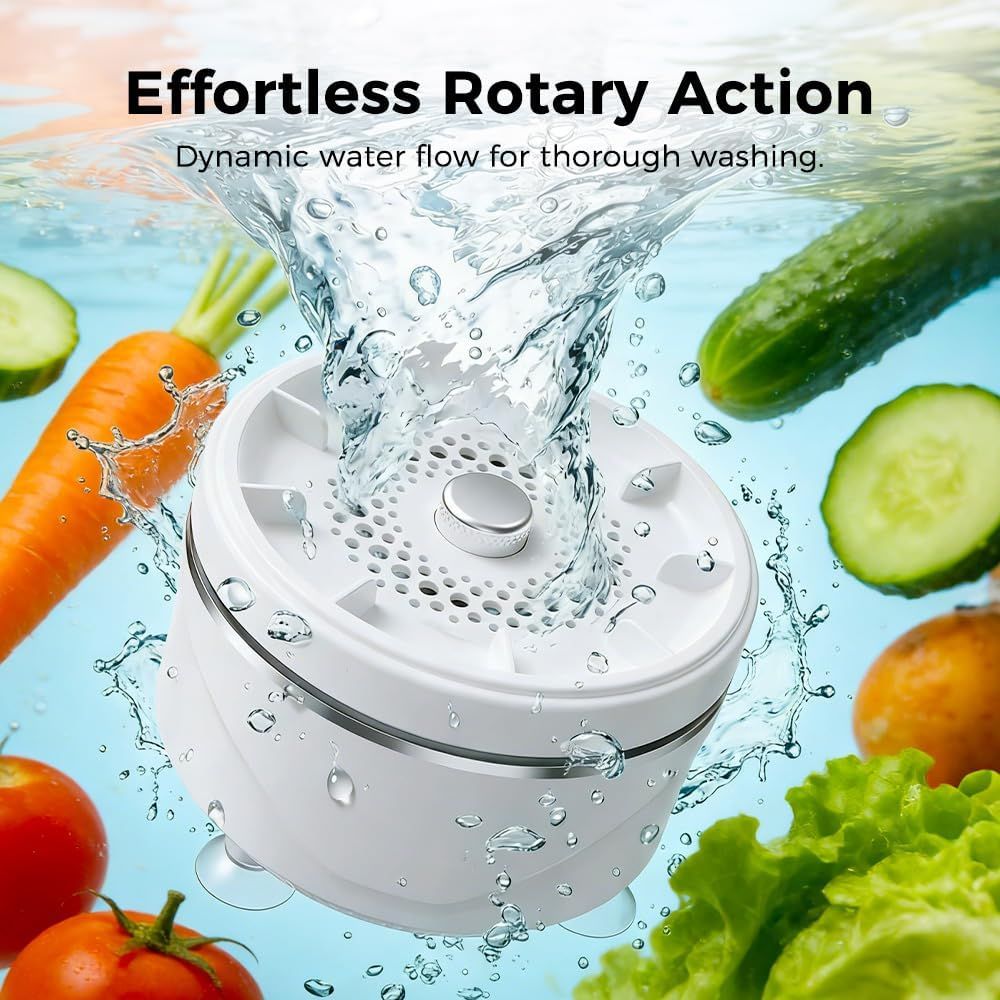 Fruit and Vegetable Washing Machine, 2026 Upgraded Fruit Cleaner Device Waterproof Fruit and Vegetable Purifier Clean Produce with Titanium Electrolysis Purification for Home Kitchen 1