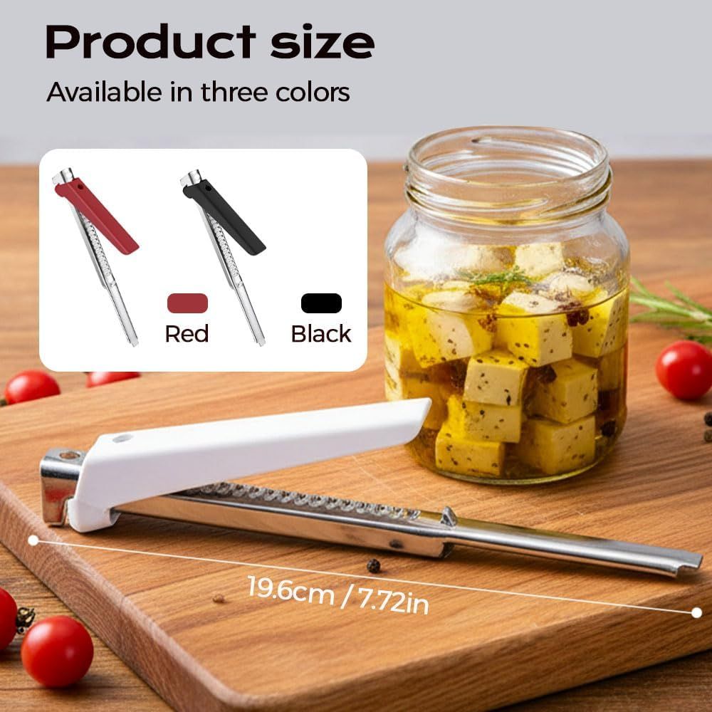 Adjustable Jar Opener for Weak Hands & Seniors - Stainless Steel Can Opener with Comfort Grip, Multifunctional Bottle & Lid Opener for Kitchen, Arthritis Friendly red