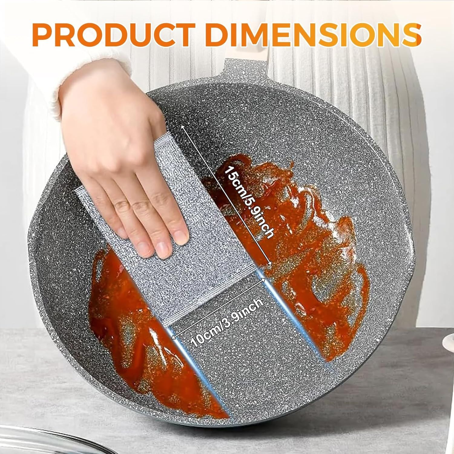 Multipurpose Wire Dishwashing Rag, Non-Scratch Wire Dishcloth for Wet & Dry Use - Reusable Metal Scrubbing Pad for Dishes & Sinks, All-Purpose Kitchen Sponge Cloth 2025 New 3