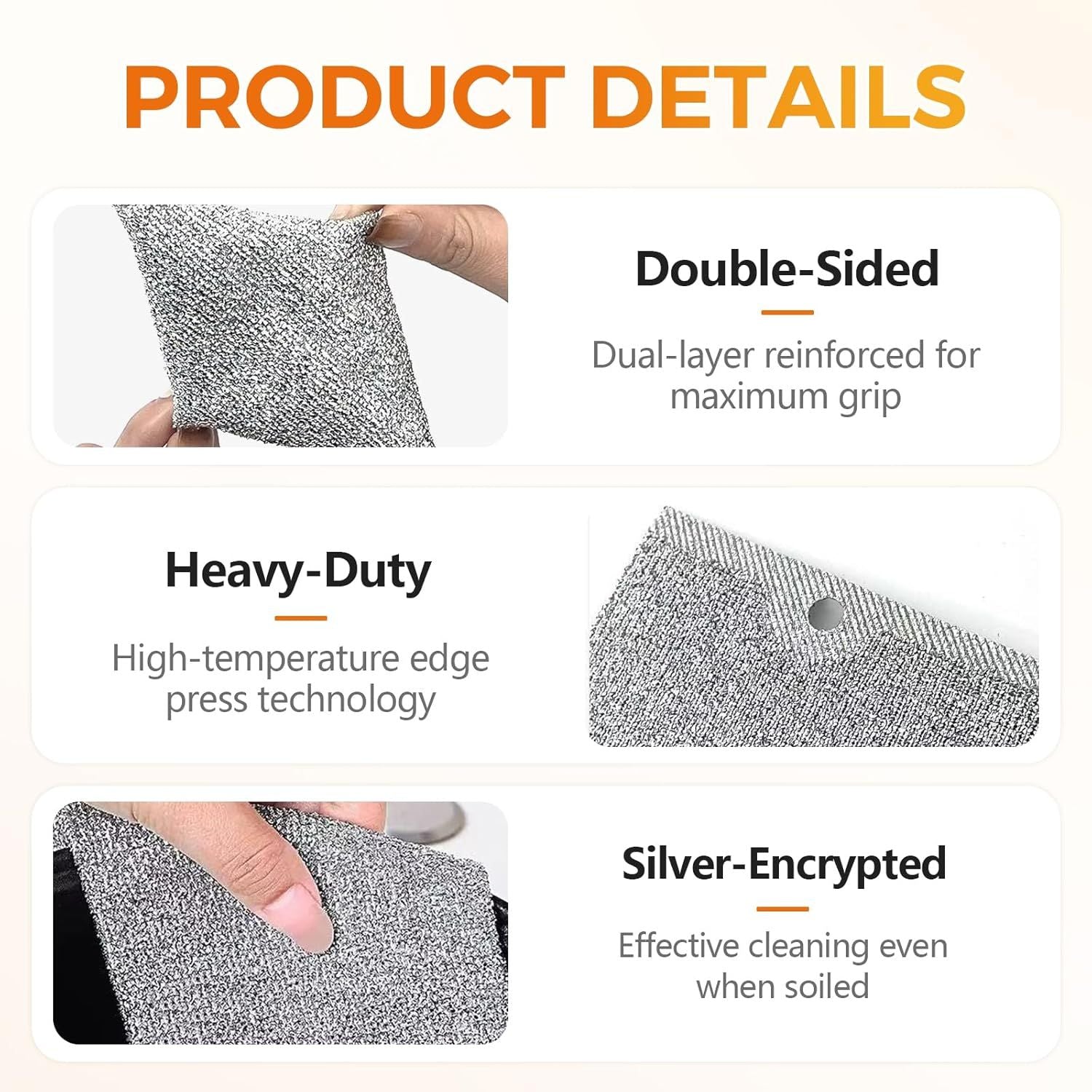 Multipurpose Wire Dishwashing Rag, Non-Scratch Wire Dishcloth for Wet & Dry Use - Reusable Metal Scrubbing Pad for Dishes & Sinks, All-Purpose Kitchen Sponge Cloth 2025 New 3