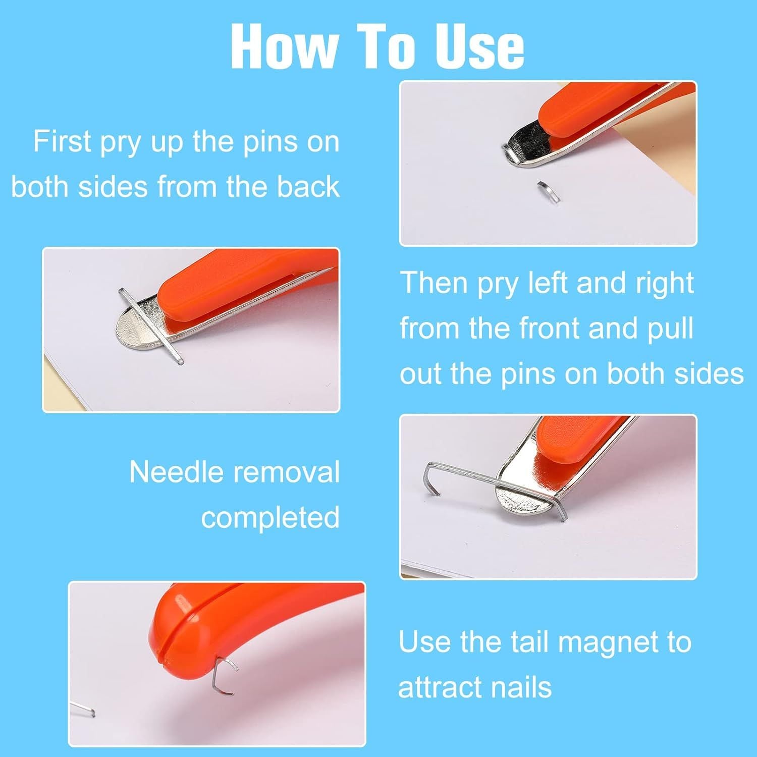 24 Pcs Magnetic Staple Remover Bulk Staple Remover Puller Removing Pen Operation Christmas Tool Gifts Rubberized Office School Gift Candy Color