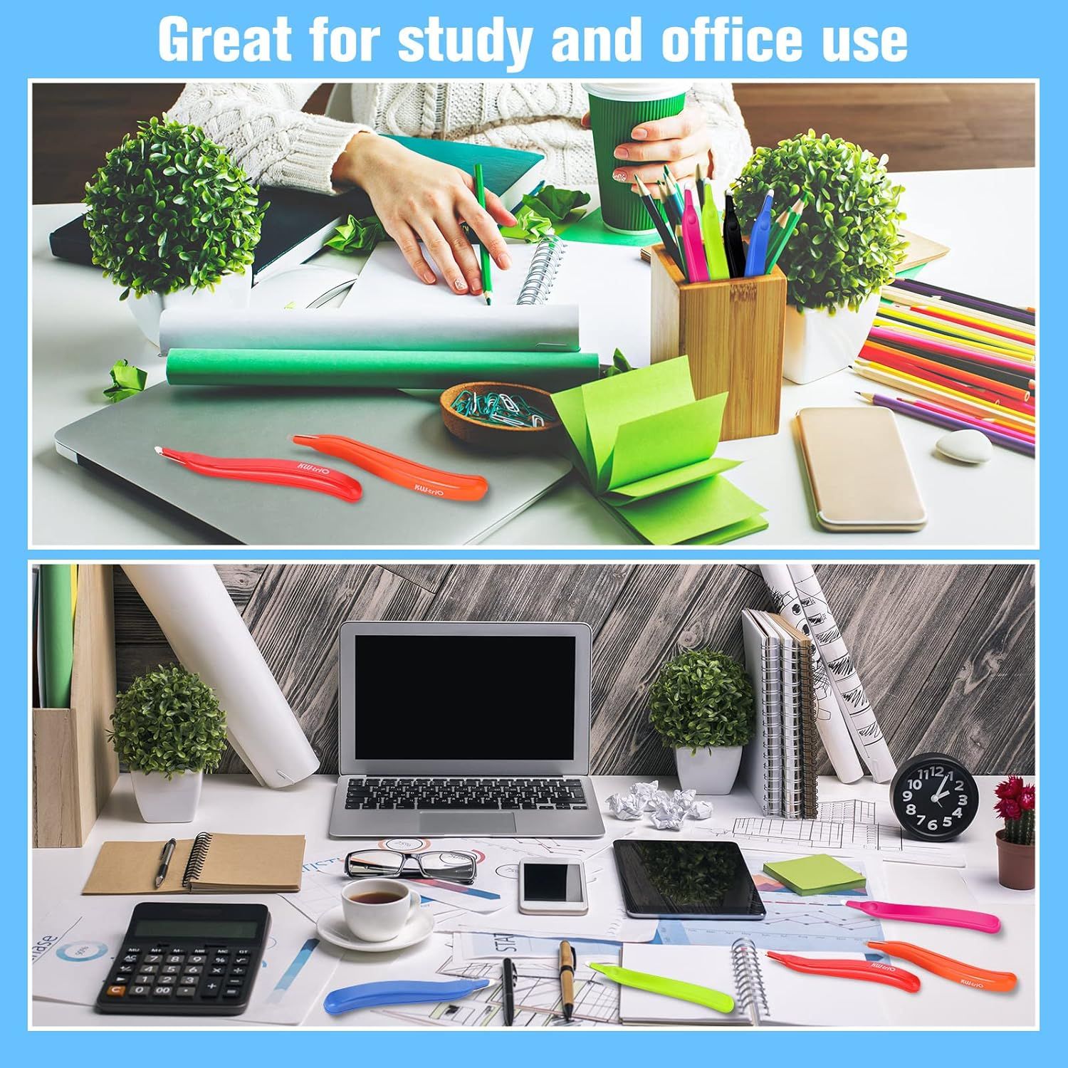 24 Pcs Magnetic Staple Remover Bulk Staple Remover Puller Removing Pen Operation Christmas Tool Gifts Rubberized Office School Gift Candy Color