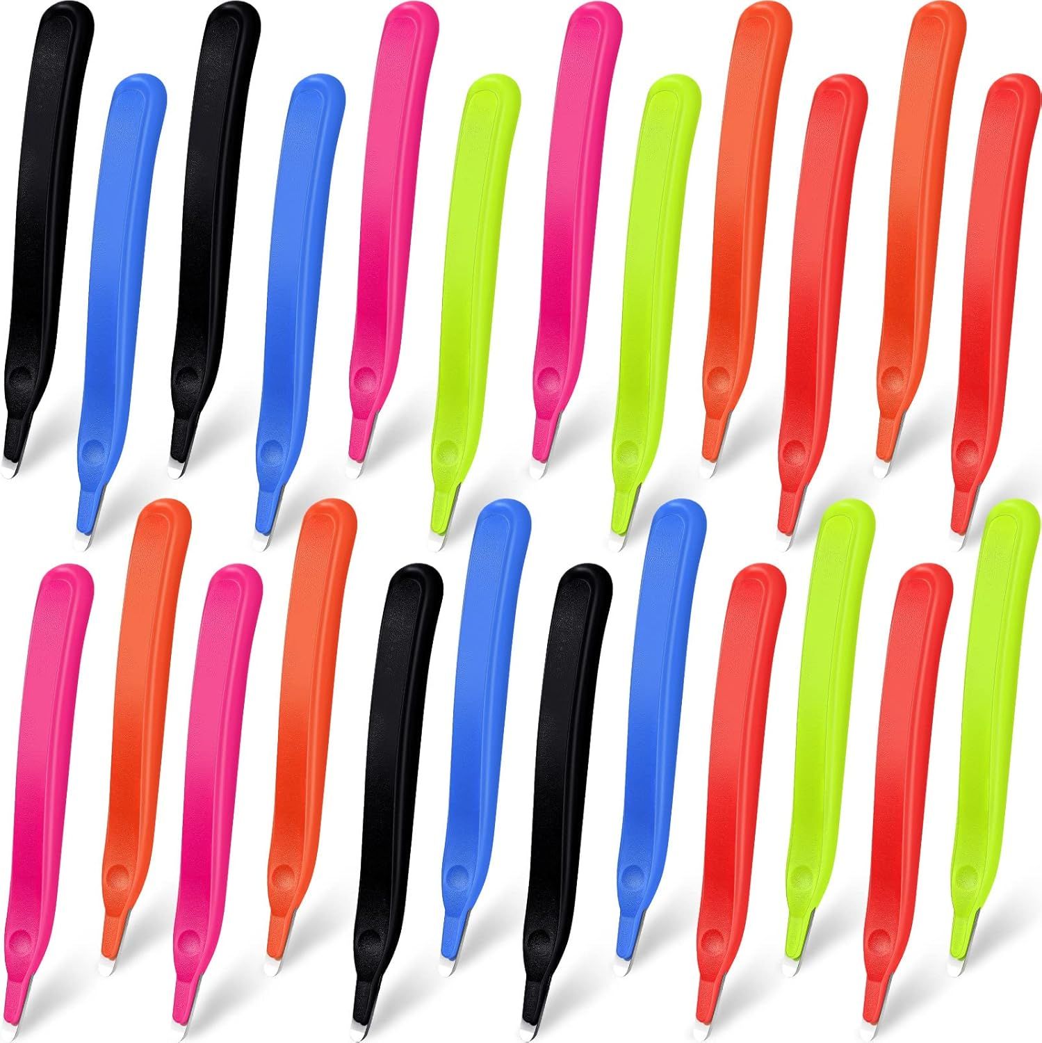 24 Pcs Magnetic Staple Remover Bulk Staple Remover Puller Removing Pen Operation Christmas Tool Gifts Rubberized Office School Gift Candy Color