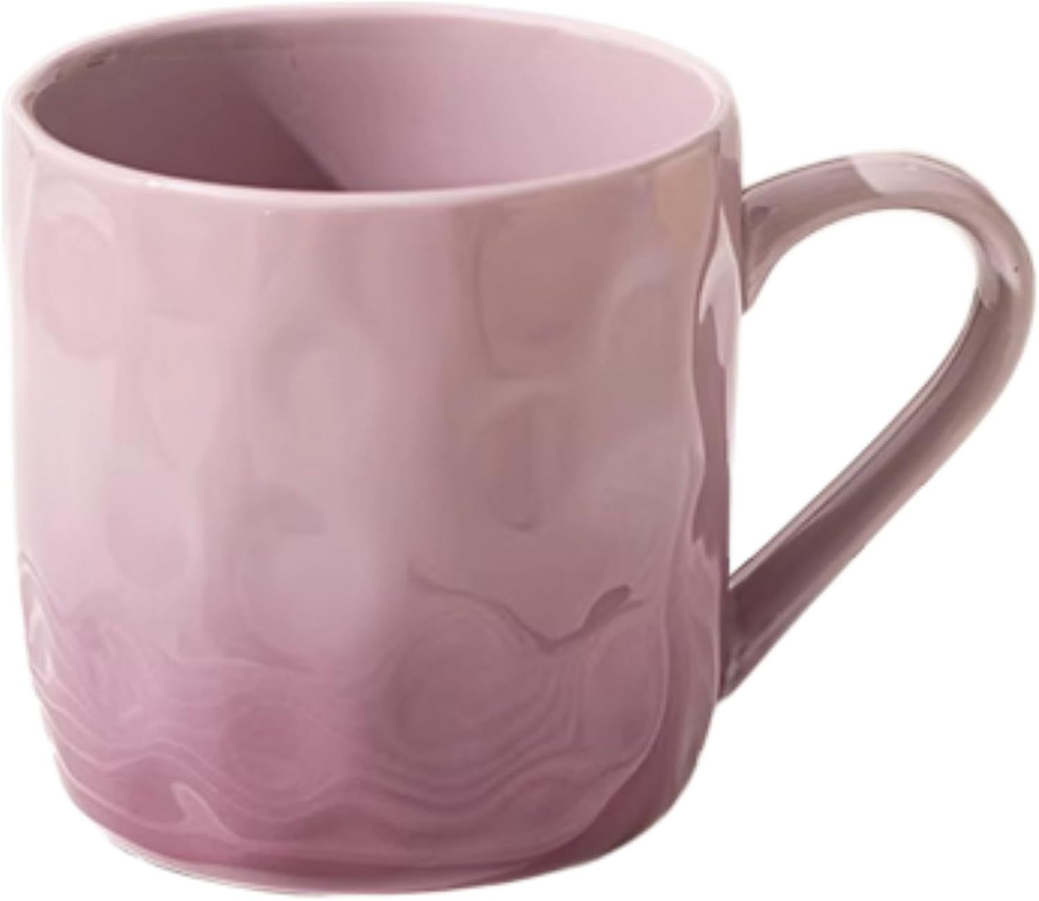 13 Oz Ombre Ceramic Coffee Mug Tea Mug, Home Drinking Cups for Matching Family and Couples purple,13 Oz