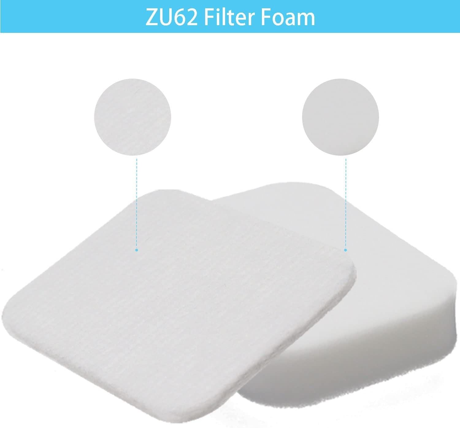 for Shark ZU62 ZU60 Navigator Zero-M Self-Cleaning Brushroll Pet Pro Upright Vacuum Replacement Filter Compare ZU62C NV150 NV151 NV251 NV255 Part 1238FT60 1239FT60,2 Filter 6 Foam 6 Felt Kit