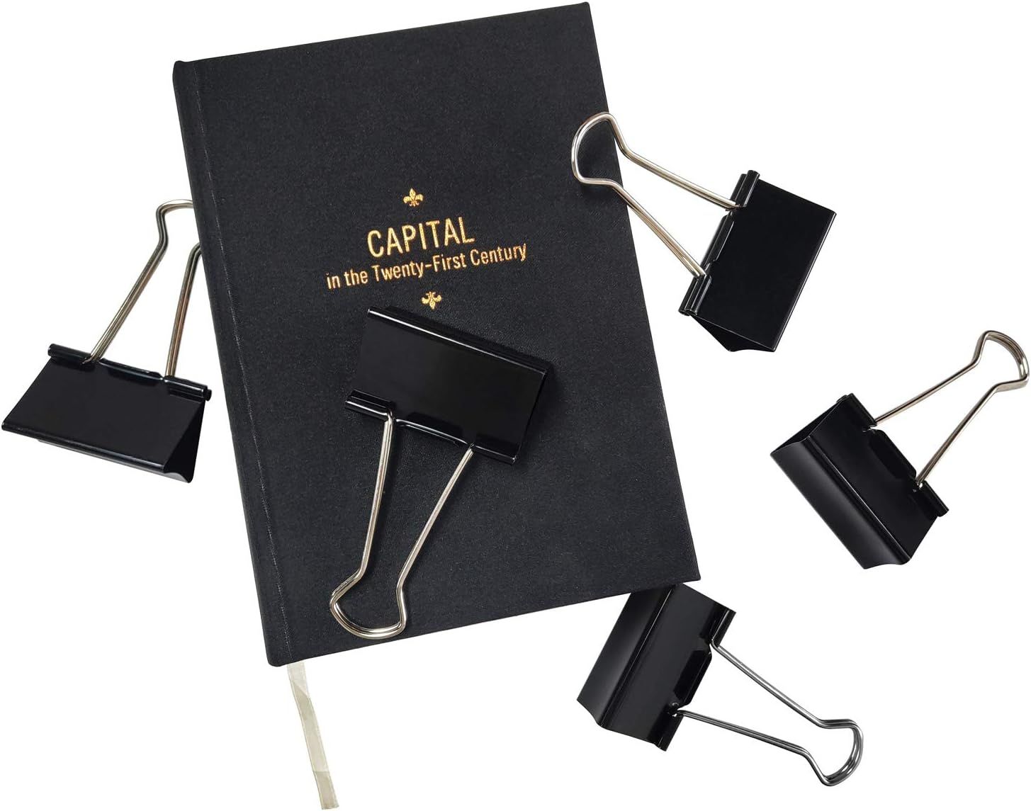 Extra Large Binder Clips 2.4-Inch 18 Pack , Big Paper Clamps for Office Supplies, Black
