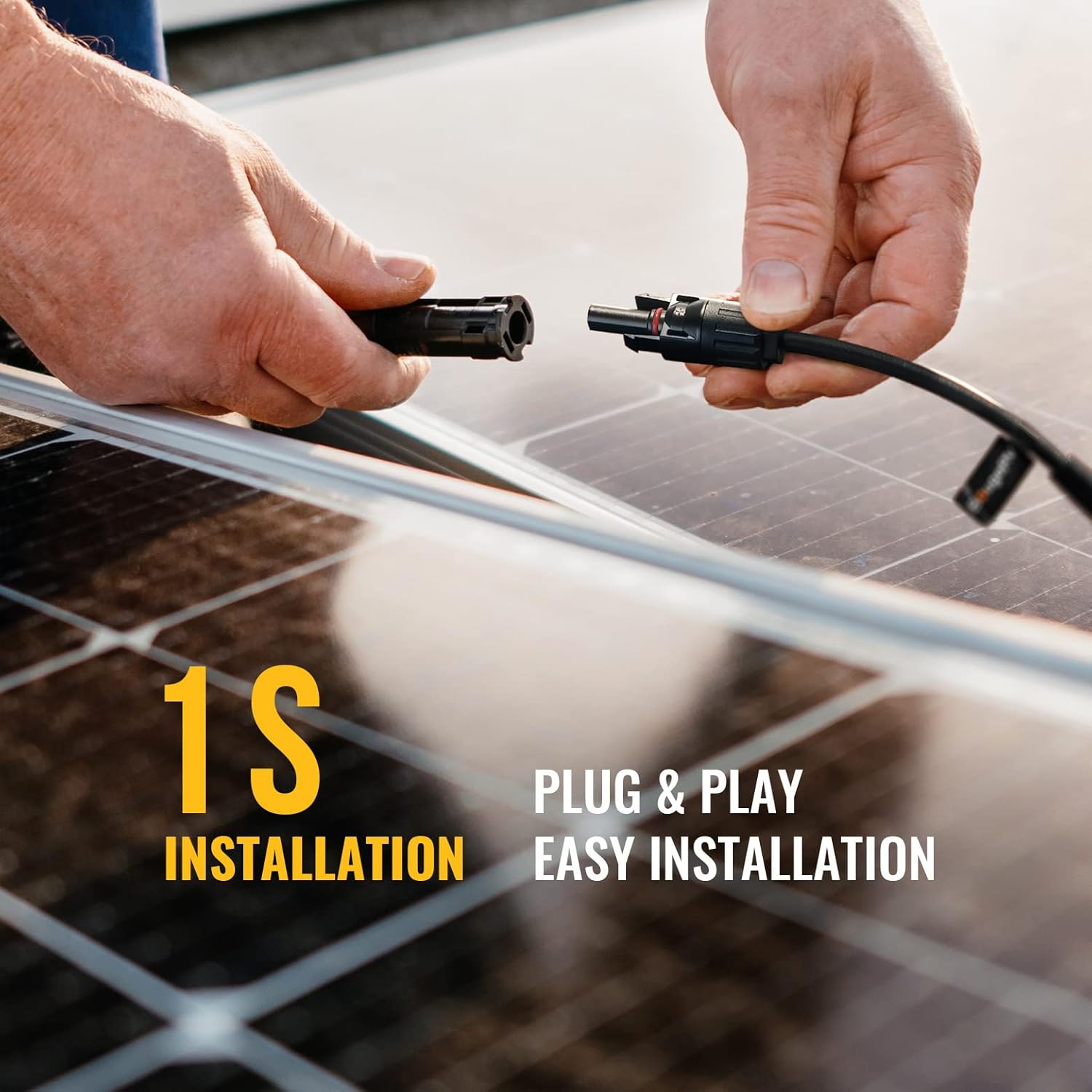 Solar Connectors Y Branch Parallel Adapter Cable Wire Plug Tool Kit for Solar Panel
