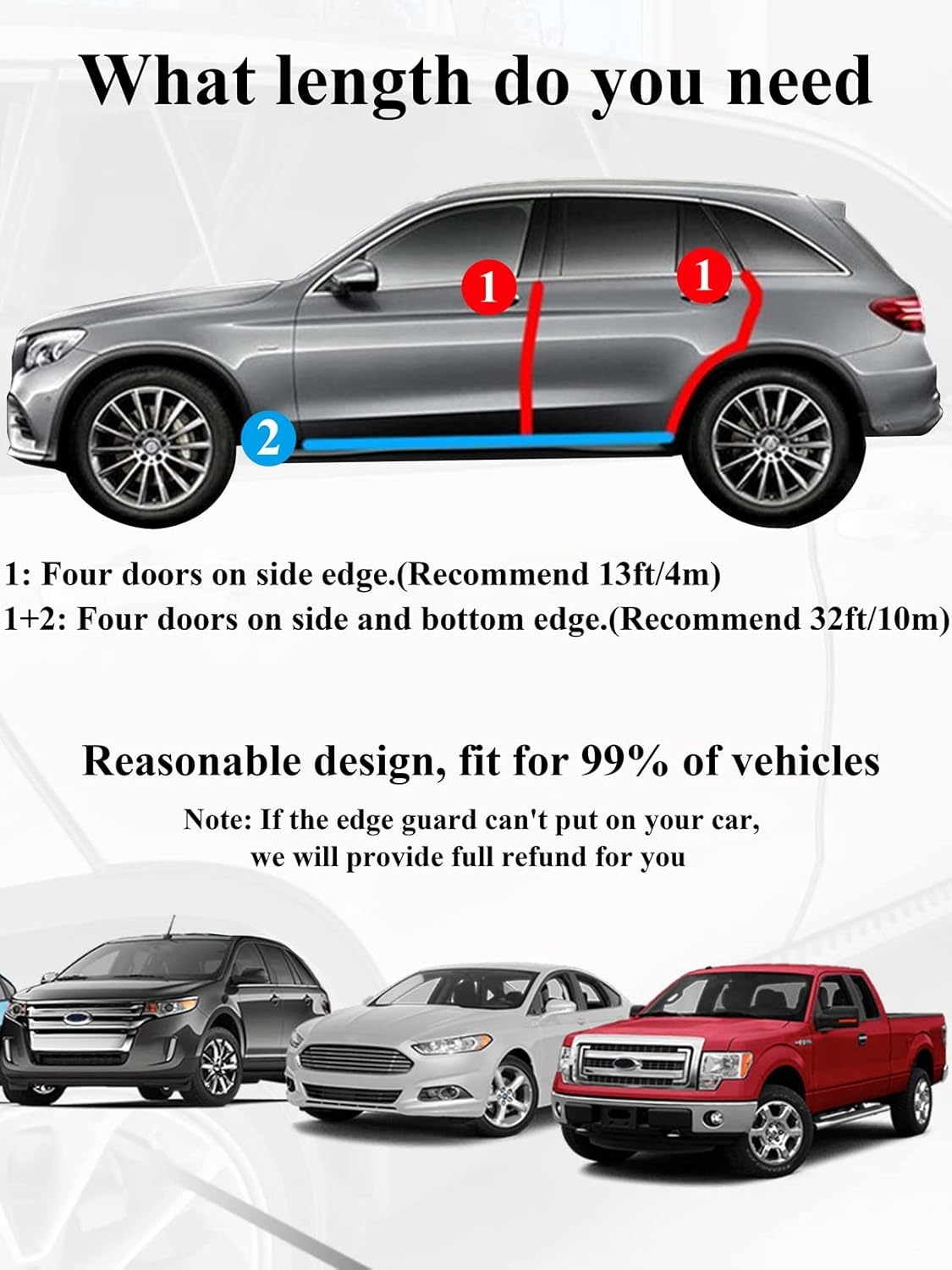 32Ft 10M Door Edge Guard Black Car Guards Protector for Cars Rubber Auto Trim U Shape Build in Metal Sheet No Need Adhesive Easy to Cut Most