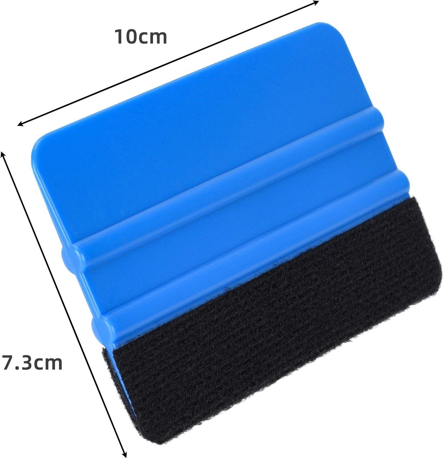 Durable Black Felt Edge Vinyl Squeegee Tool 4-Inch, Car Vinyl Film Wrapping Decal Window Tint Work, Professional Scratch Free Squeegee Pack of 3