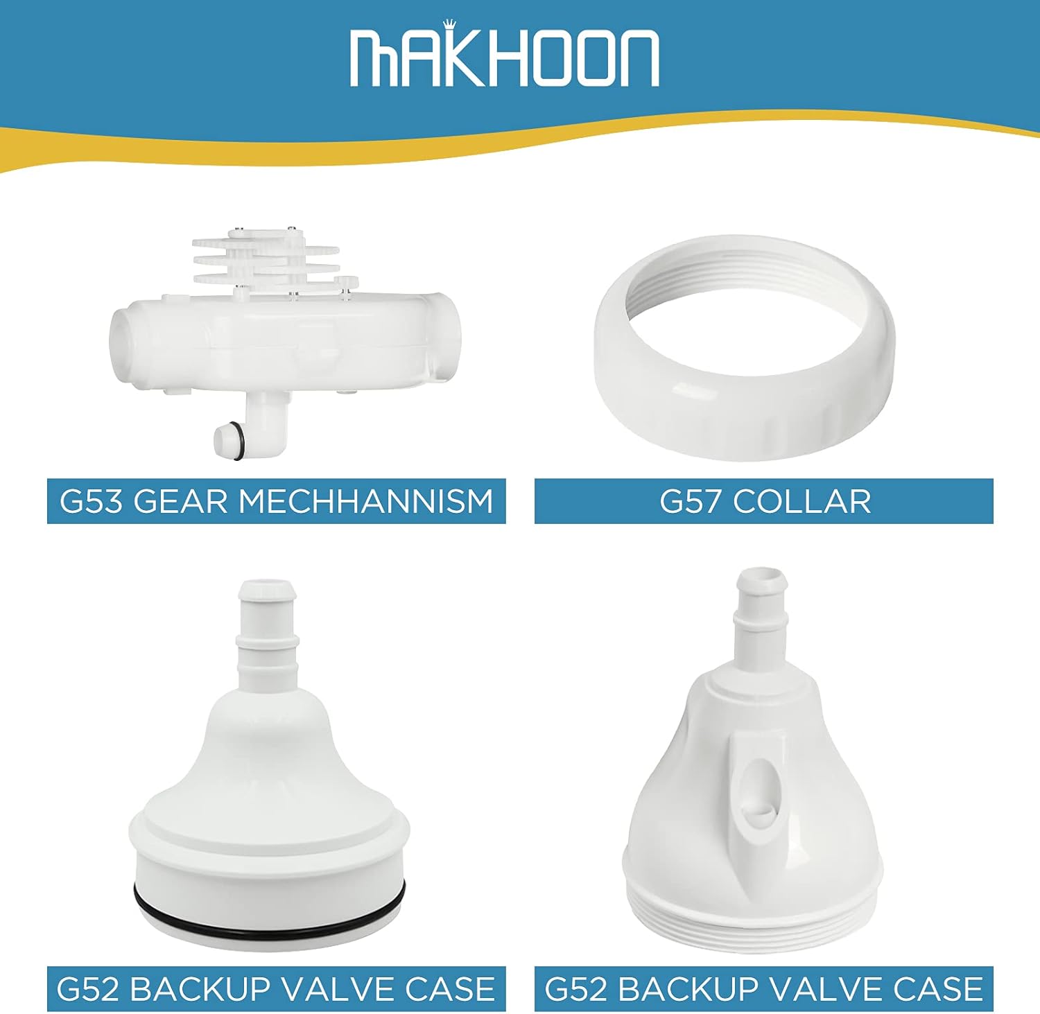 Upgraded G52 Backup Valve Replacement for Polaris Pool Cleaner Parts, Compatible with Polaris 180,280,380,480,3900 Pool Cleaner, The Valve Body has Been Reinforced，Longer Life Than Zodiac G52