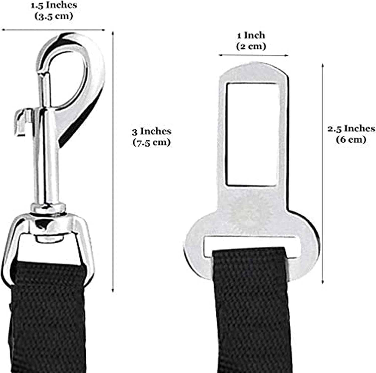 Dog Seat Belt for Car, Adjustable Nylon Pet Seatbelt, Supports All Cars, Dog Car Leash Seat Belt, Seatbelt for Dogs, Cats & Ferrets Travel Harness