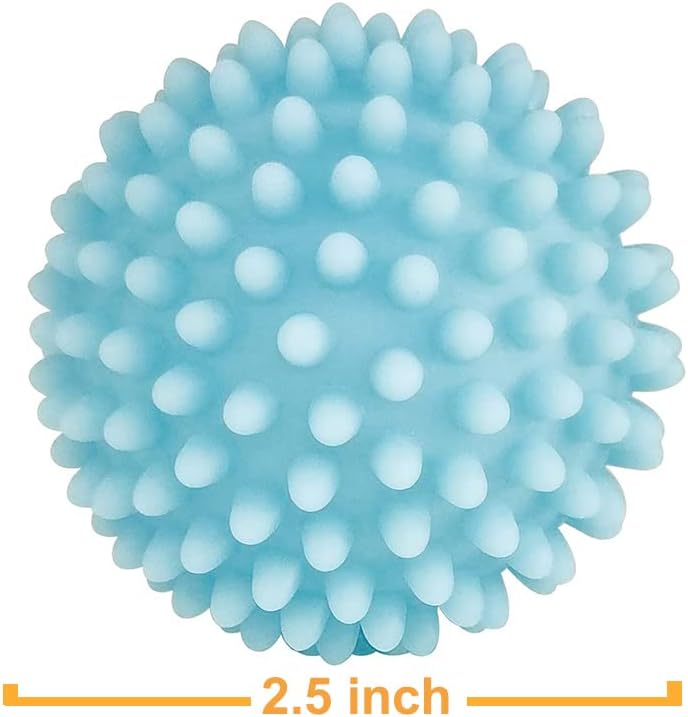 Reusable Laundry Dryer Balls - Eco Friendly Fabric Softener Alternatives Soften and Fluff Laundry Wrinkle Release Set of 4 Random Color