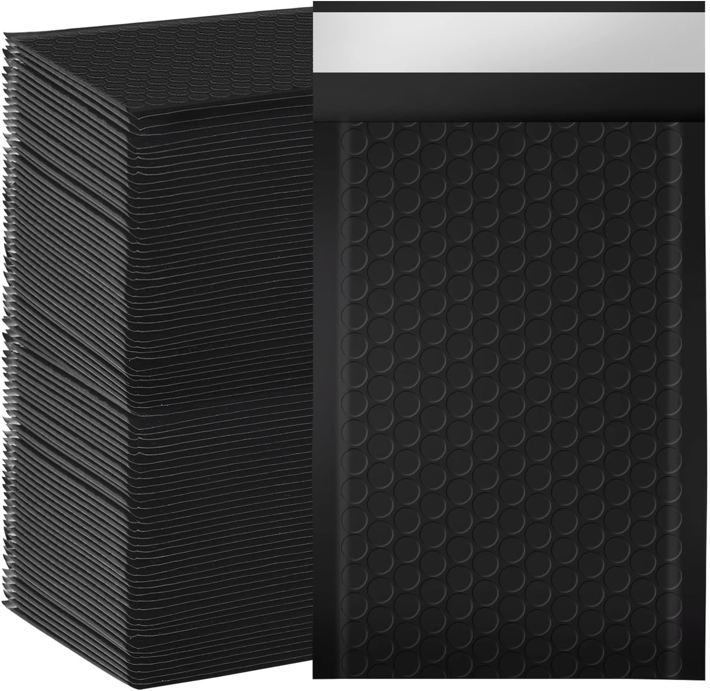Bubble Mailers, 4x7 Inch Padded Bubble Mailers Pack of 100 Bubble Envelopes Opaque Self Seal Adhesive Waterproof Bags for Shipping and Packaging Black, 4x7-100Pc
