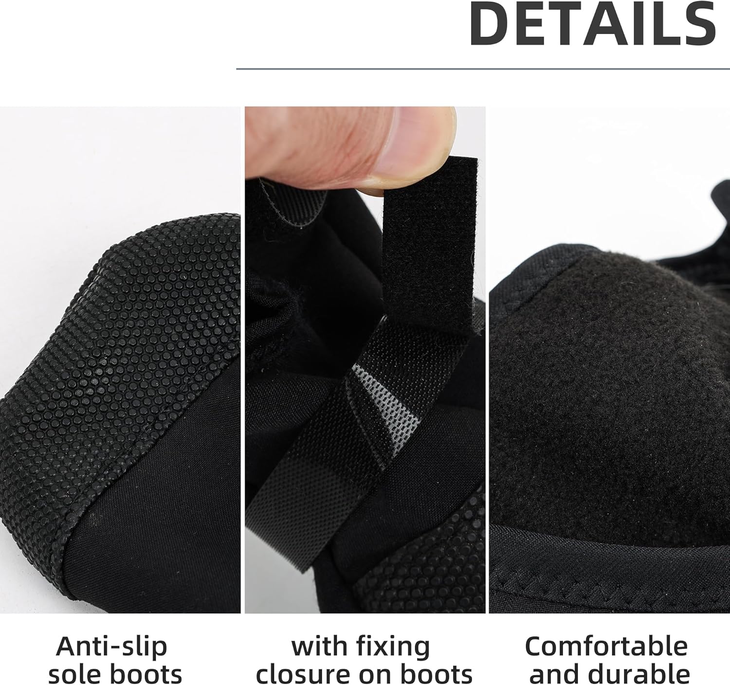 Dog Paw Wound Recovery Boot, Breathable Dog Bootie for Injured Paw, Anti-Slip Dog Shoe with Self-Adhesive Strap, Dog Paw Protector for Outdoor Walking & Keep Dogs from Licking Wounds M