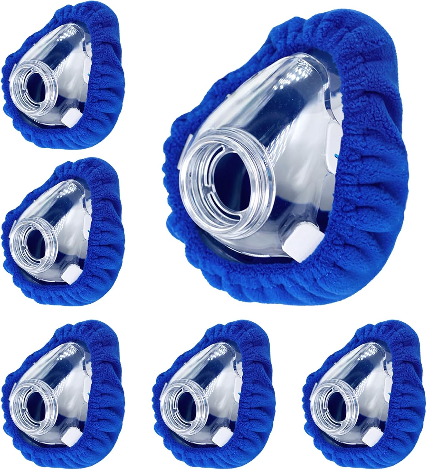 4-Pack Medium CPAP' Mask Liners Complitable for Resmed F20 Full Face Mask Cushions, Ultra-Soft Micro-Fleece Reduces Air Leaks & Pressure Marks, Reusable Mask Covers, Breathable for All-Night