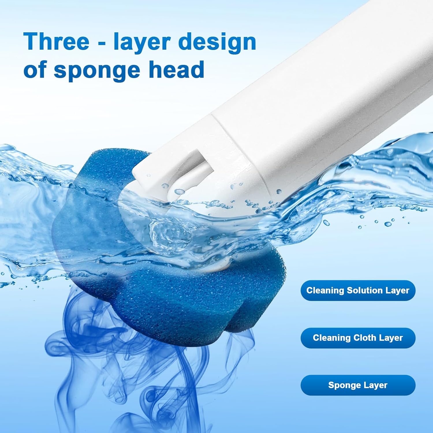 Disposable Toilet Brush with 48 Refills,Toilet Cleaning Supplies,Toilet Wand Brush Starter Kit,Wall Mounted Toilet Bowl Cleaner Brush with Holder for Bathroom Deep Cleaning & Hygiene White