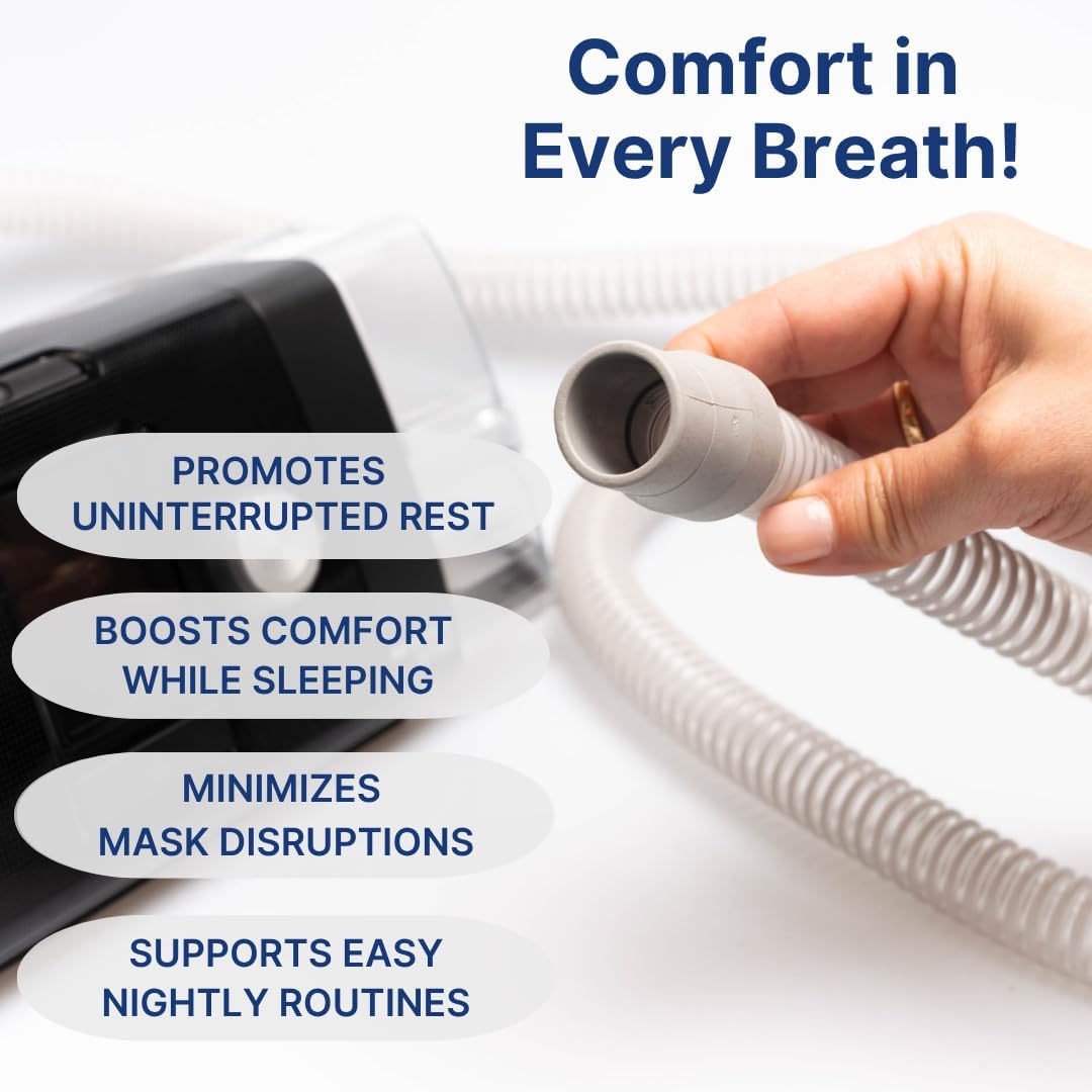 CPAP Hose Universal Tubing 6 ft – Compatible with CPAP, BiPAP, and BiLevel Machines – Minimizes Mask Leaks, Reduces Discomfort – Durable, Flexible, and Designed for Restful Sleep