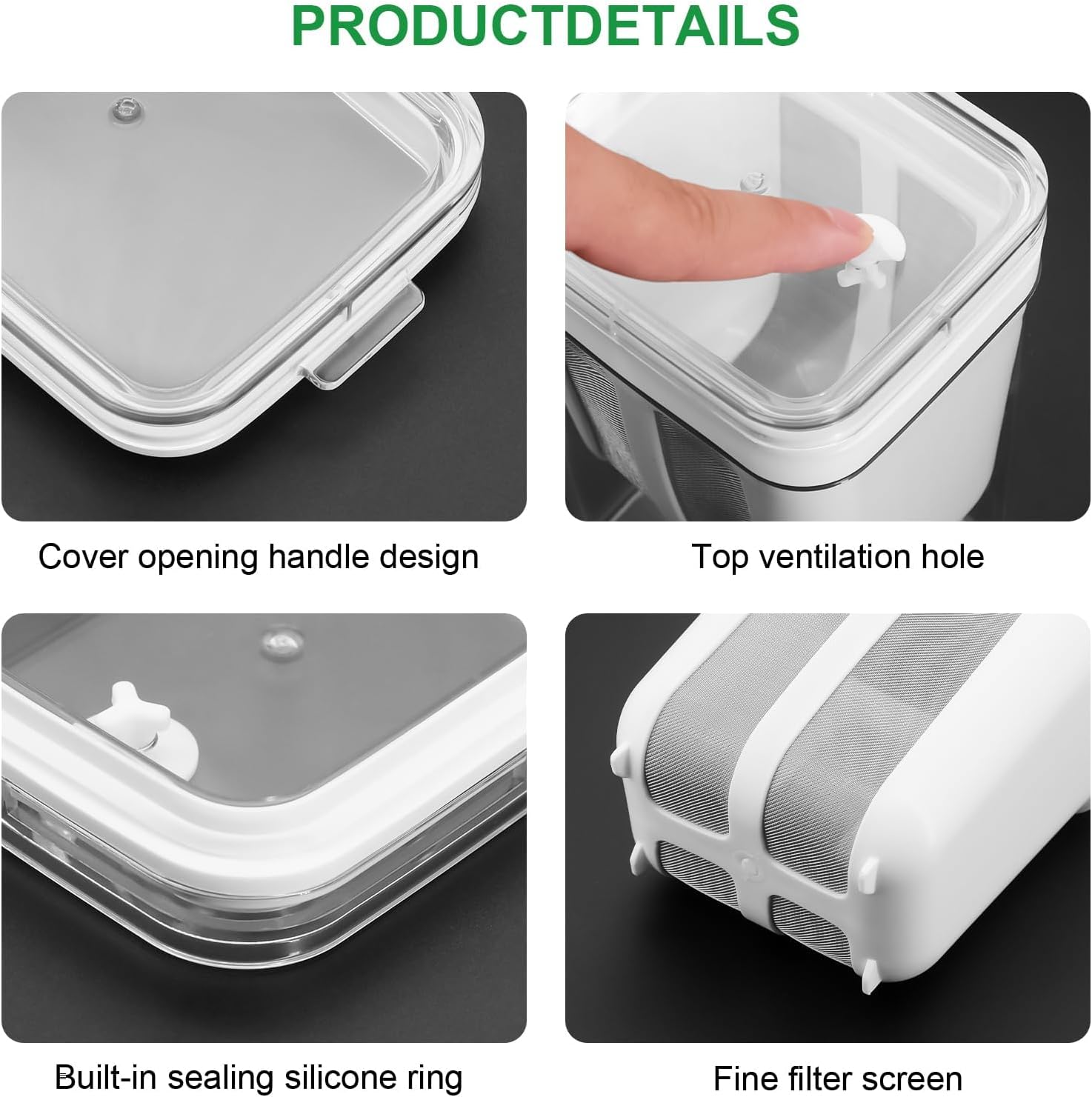 Greek Yogurt Strainer, 1100ml Multi Yoghurt Maker Strainer with Fine Mesh Bag & Lid for Thick Greek Yogurt, Soybean Milk, Kefir, Berries, Soup, Fruit Juice, Coffee