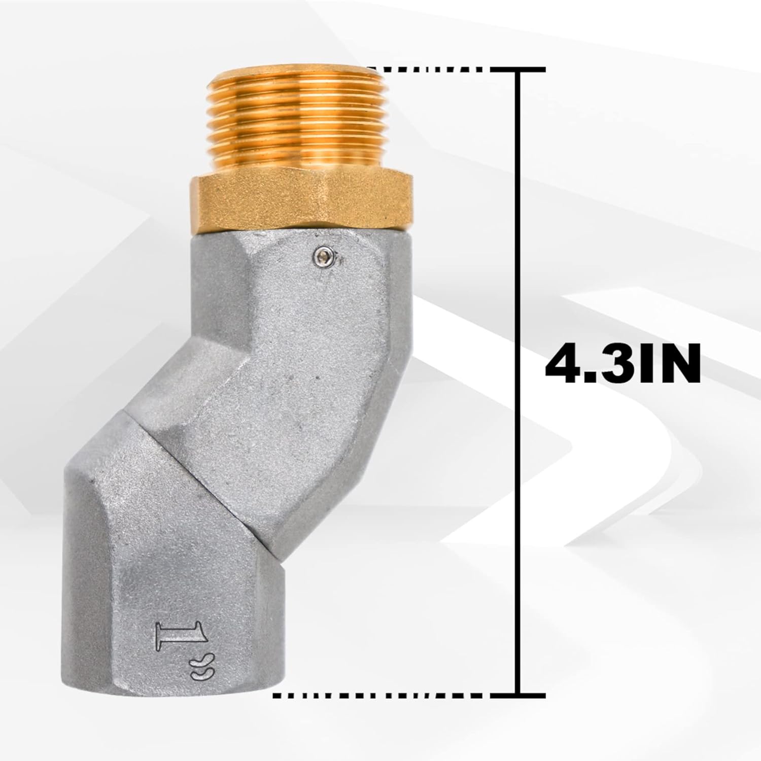 1" NPT, 2PCS Fuel Hose Swivel 360 Rotating Connector for Fuel Transfer Pump Fuel Nozzle Multi Plane Fuel Plane Swivel