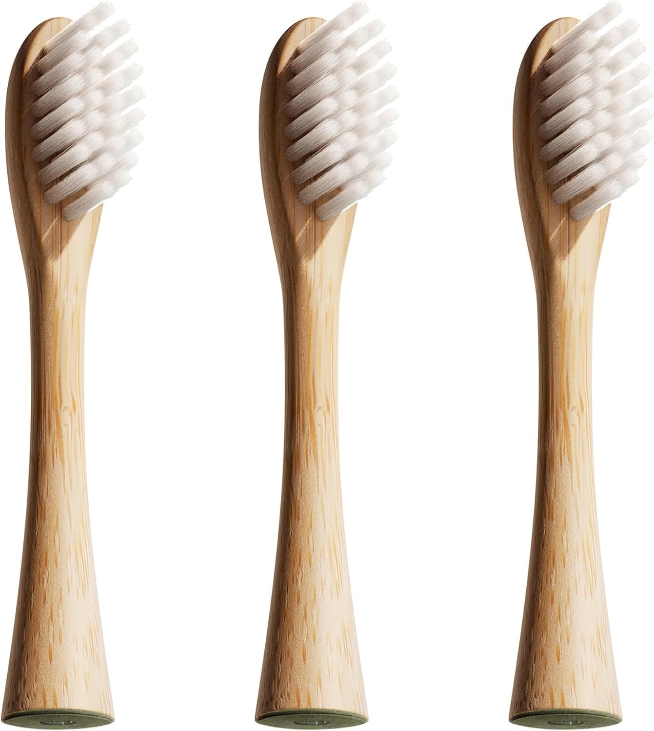 Bamboo Replacement Heads 3 Pack - Exclusive to Sonic Electric Toothbrush - Soft Bristle Bamboo Heads - Made with Eco Loving Renewable Bamboo