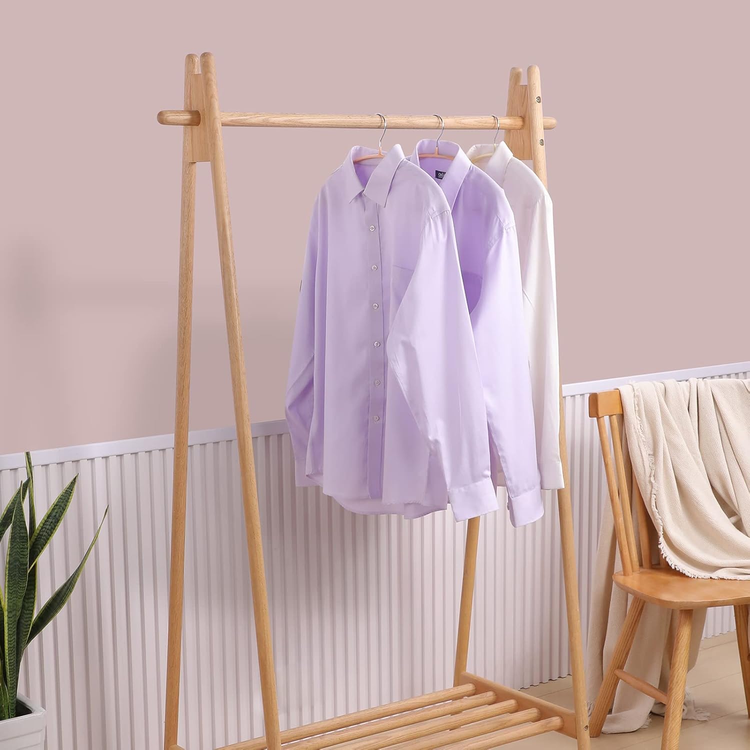 Clothes Hanger 14 Pack, Sweater Hangers No Shoulder Bump, 16.5 inch Wide Heavy Duty Coat Hangers for Closet, Non Slip PVC-Coating Metal Hangers for Sweaters,Suits,Dresses,Jackets,Pants,Shirt