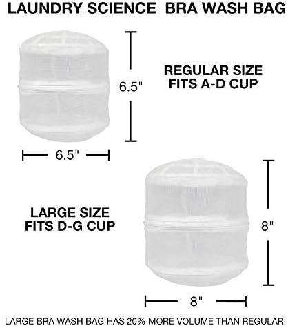 Premium Bra Wash Bag – Set of 3 Mesh Lingerie Laundry Bags for Delicates – Protects Bras, Underwear & Intimates in Washing Machine – Durable Zipper Closure – Regular Size