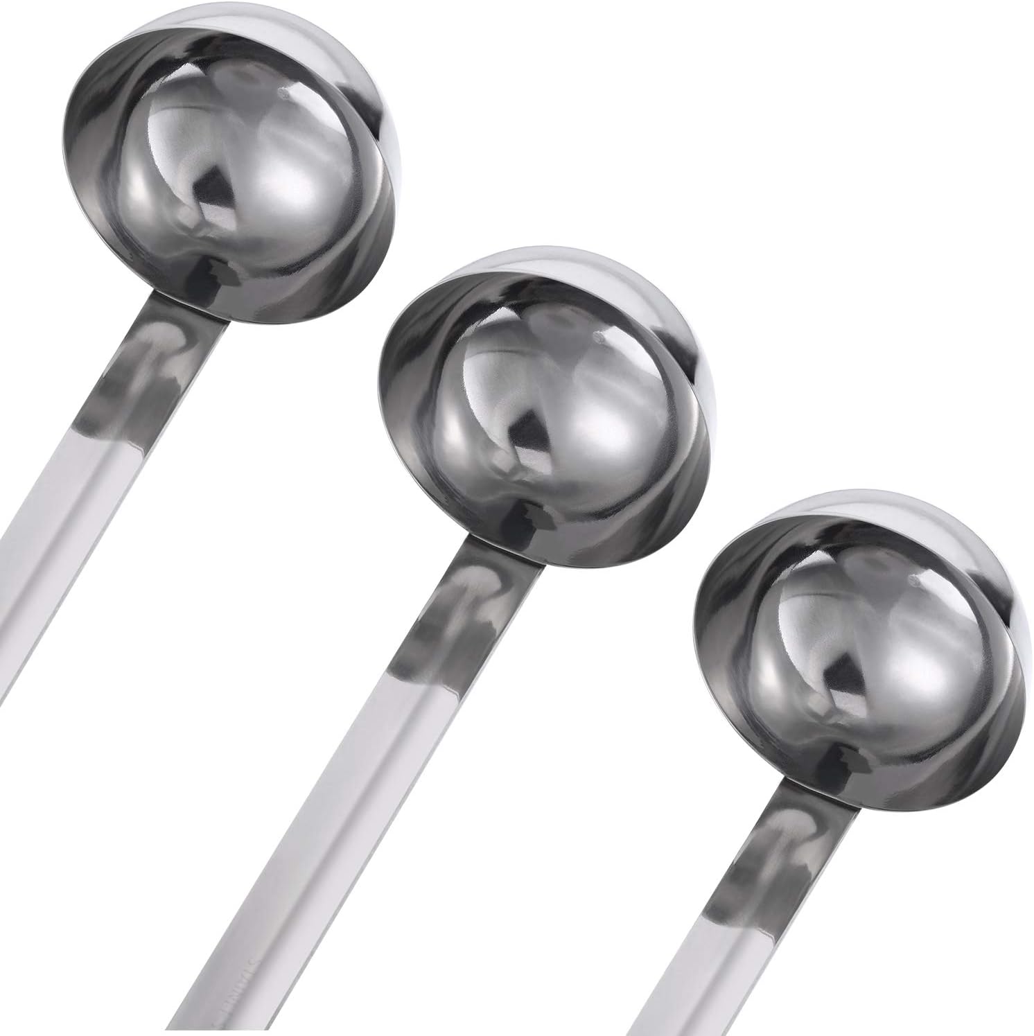 Stainless Steel Ladle Soup Handle Ladle with Pouring Rim for Kitchen Cooking Soup Sauce