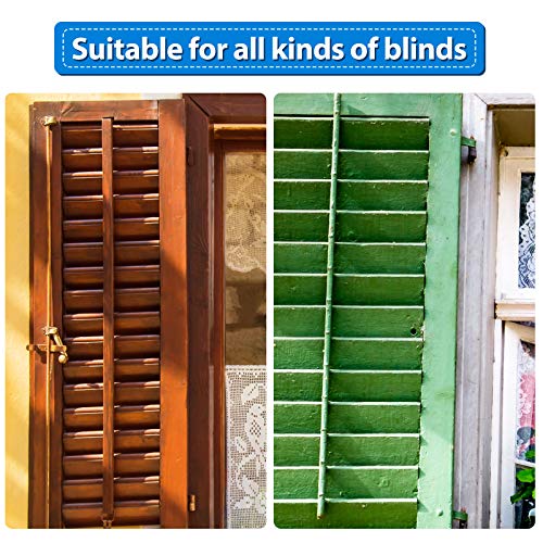 40 Pieces Plantation Shutter Repair Kit Replacement Louvers Staples Window Blind Tilt Rod Operable Plantation Silver Missing Metal Indoor Louver Staples Tools Repair 0.6 x 0.19