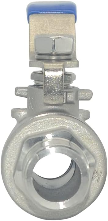 Full Port Ball Valve Male x Female S304 Stainless Steel Heavy Duty for Water, Oil, and Gas,1000WOG 1/2inch
