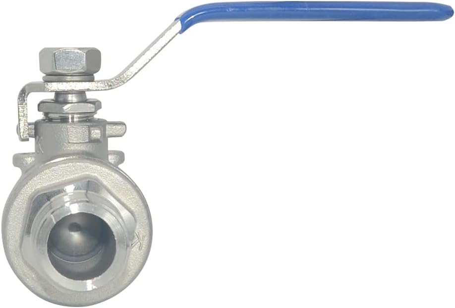 Full Port Ball Valve Male x Female S304 Stainless Steel Heavy Duty for Water, Oil, and Gas,1000WOG 1/2inch