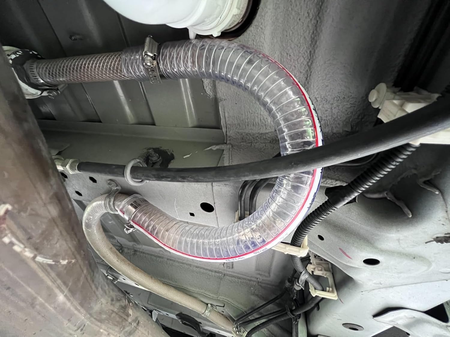 Wire Reinforced Hose 1" id - 10ft Clear High Pressure Suction Line Plastic Vinyl Tubing with Spiral Steel Wire, Drain Water Fuel Powder