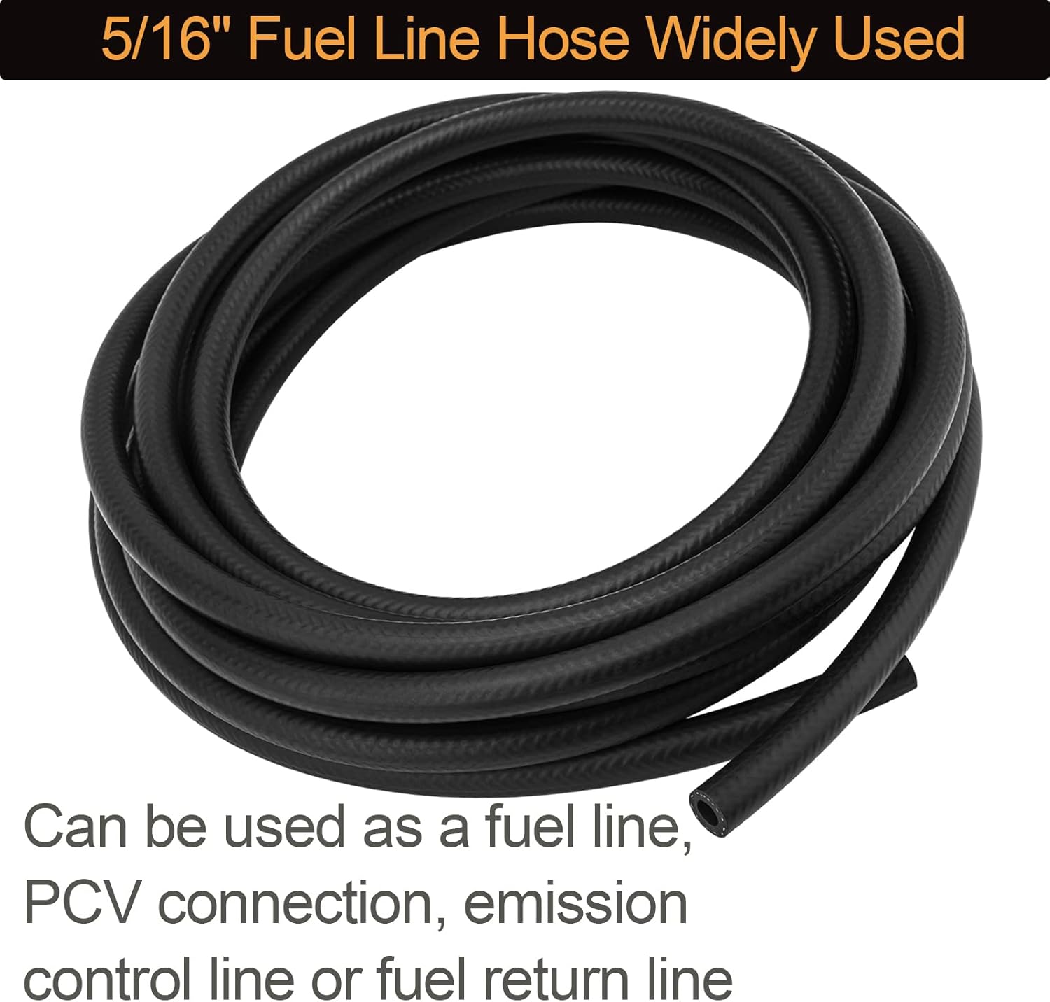 5/16" ID Fuel Line Hose SAE 30R7, 150 psi 25' Length Fuel Hose