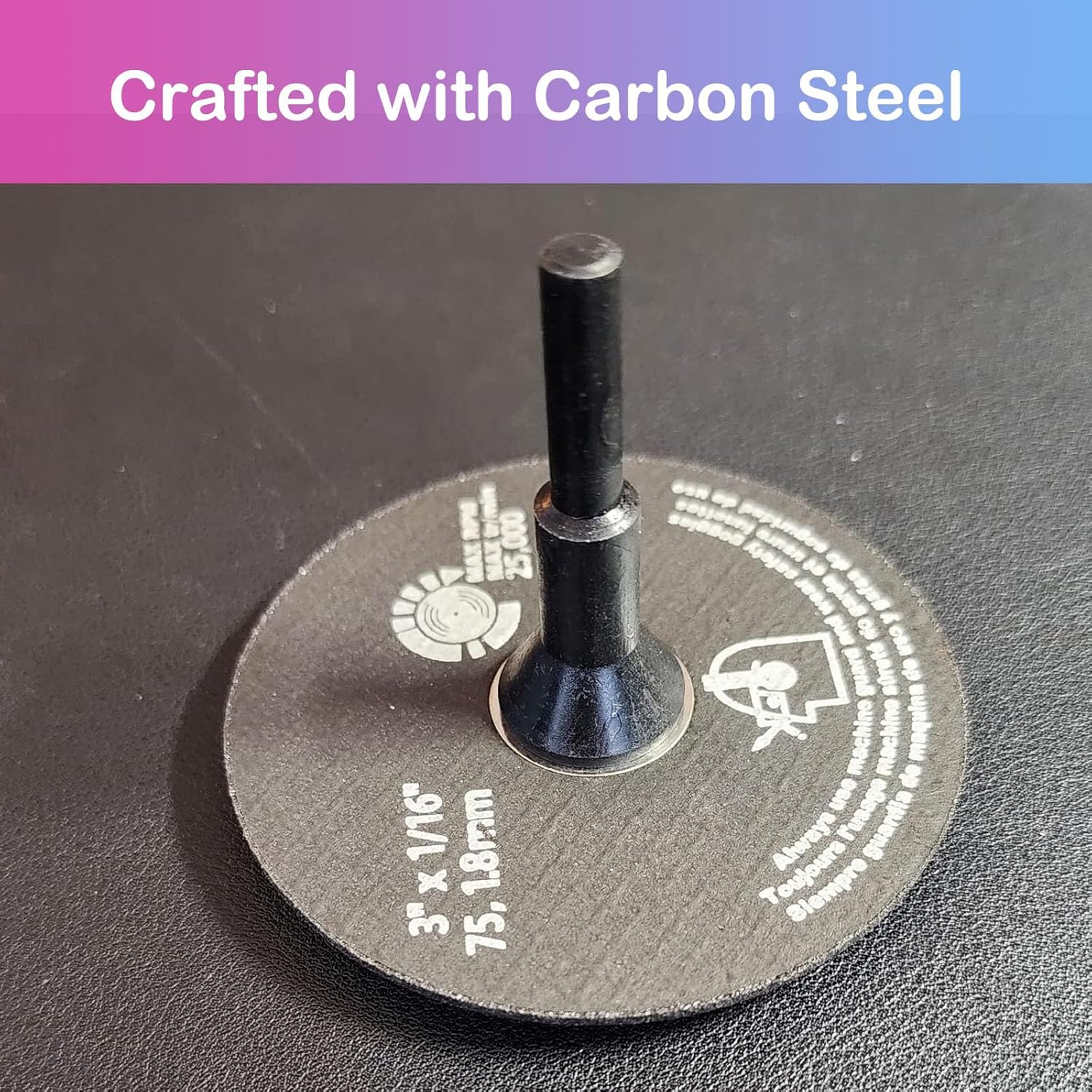 Cut-Off Wheel Mounting Mandrel Holder 3/8" & 1/4" Arbor Hole with 1/4" Shaft Stem for Die Grinder Accessories Drill Rotary Tool 3 Pack