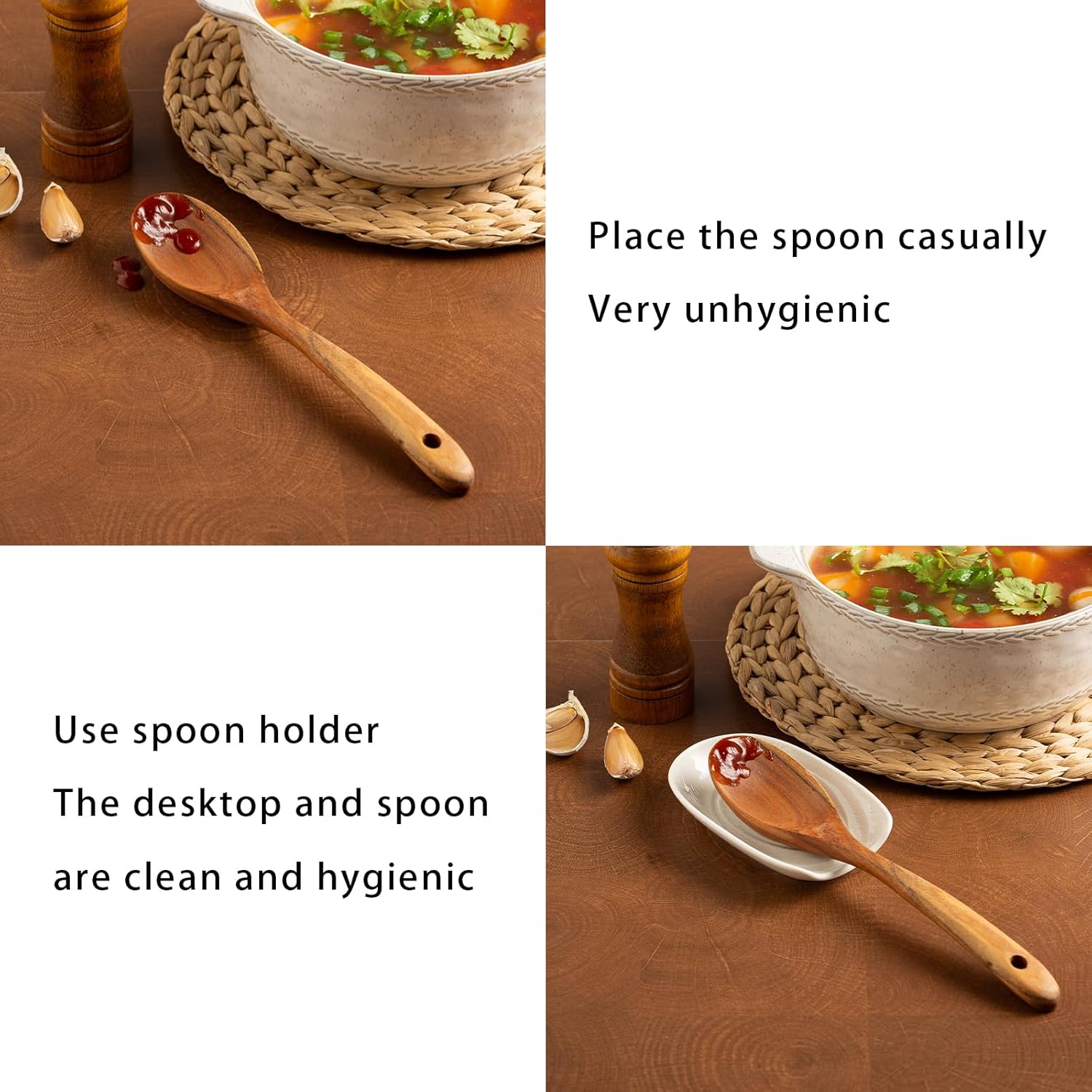 Ceramic Spoon Rest for Kitchen Counter 5.1 Inch Porcelain Spoon Holder Farmhouse Cooking and Coffee Spoon Rest for Stove Top white