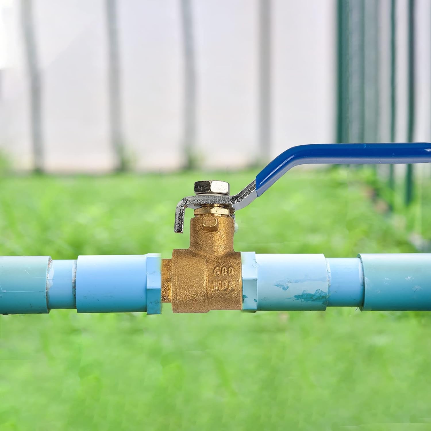 2 Pieces 1/2 Inch Pex Brass Full Port Shut Off Ball Valve HOT AND COLD, Quarter Turn HOT RED COLD BLUE of Brass Water Stop Shutt off, 1 Piece each