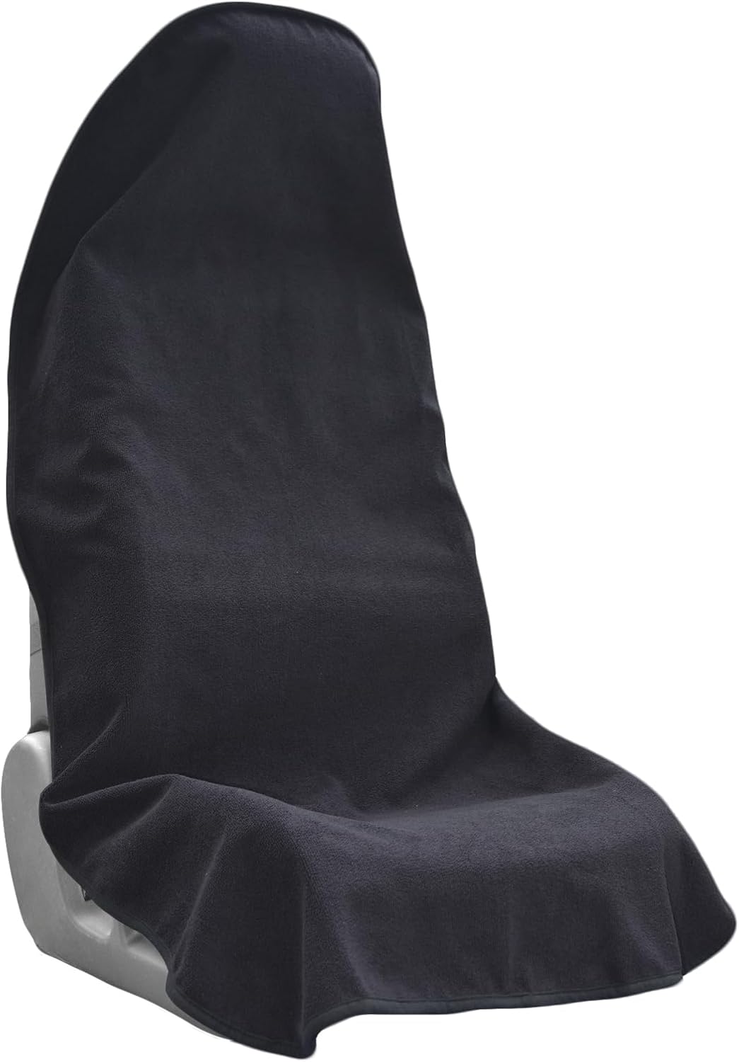 Car Seat Covers Universal Car Protective Front Seat Covers Washable Non-Slip Seat Protectors for Gym Workouts,Waterproof and Sweatproof Towel Seat Covers for Cars,Trucks, Jeeps Black