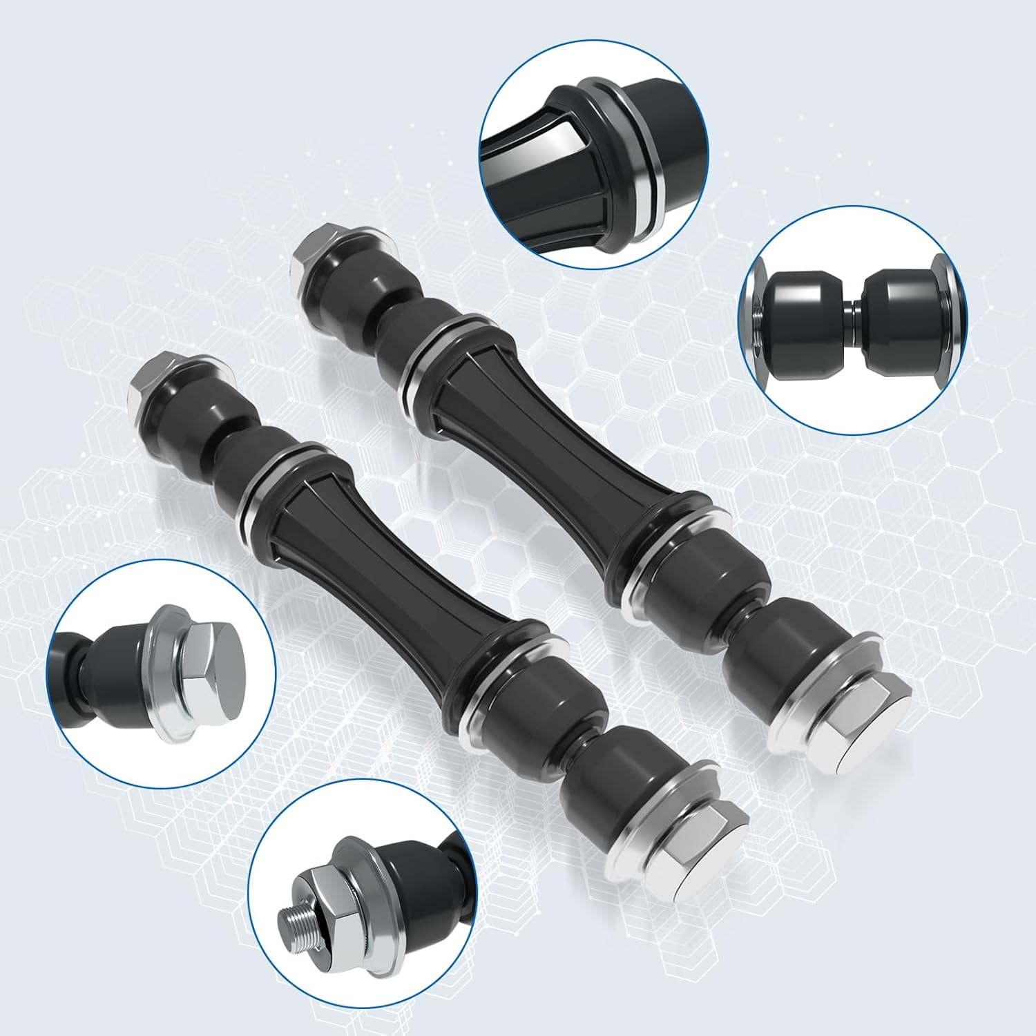 K700432 Sway Bar Links Fit For Escalade,Escalade ESV,Escalade EXT;Avalanche,Silverado 1500,Suburban,Suburban 1500,Tahoe; Sierra,Yukon,Yukon XL,Yukon XL 1500 2007-2016 Front Stabilizer End Link