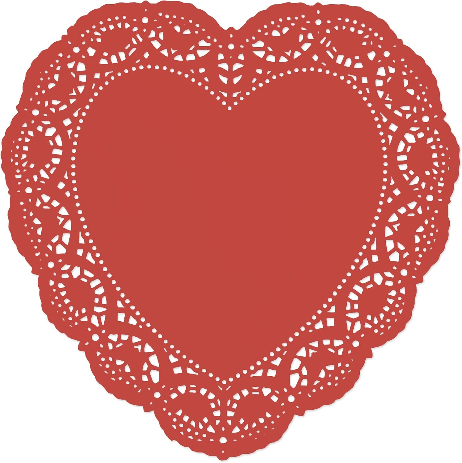 96 Count Heart Doilies 10" Red Pink and White Paper Lace Doilies for Valentine Day Decorations Crafts for Valentine's Day