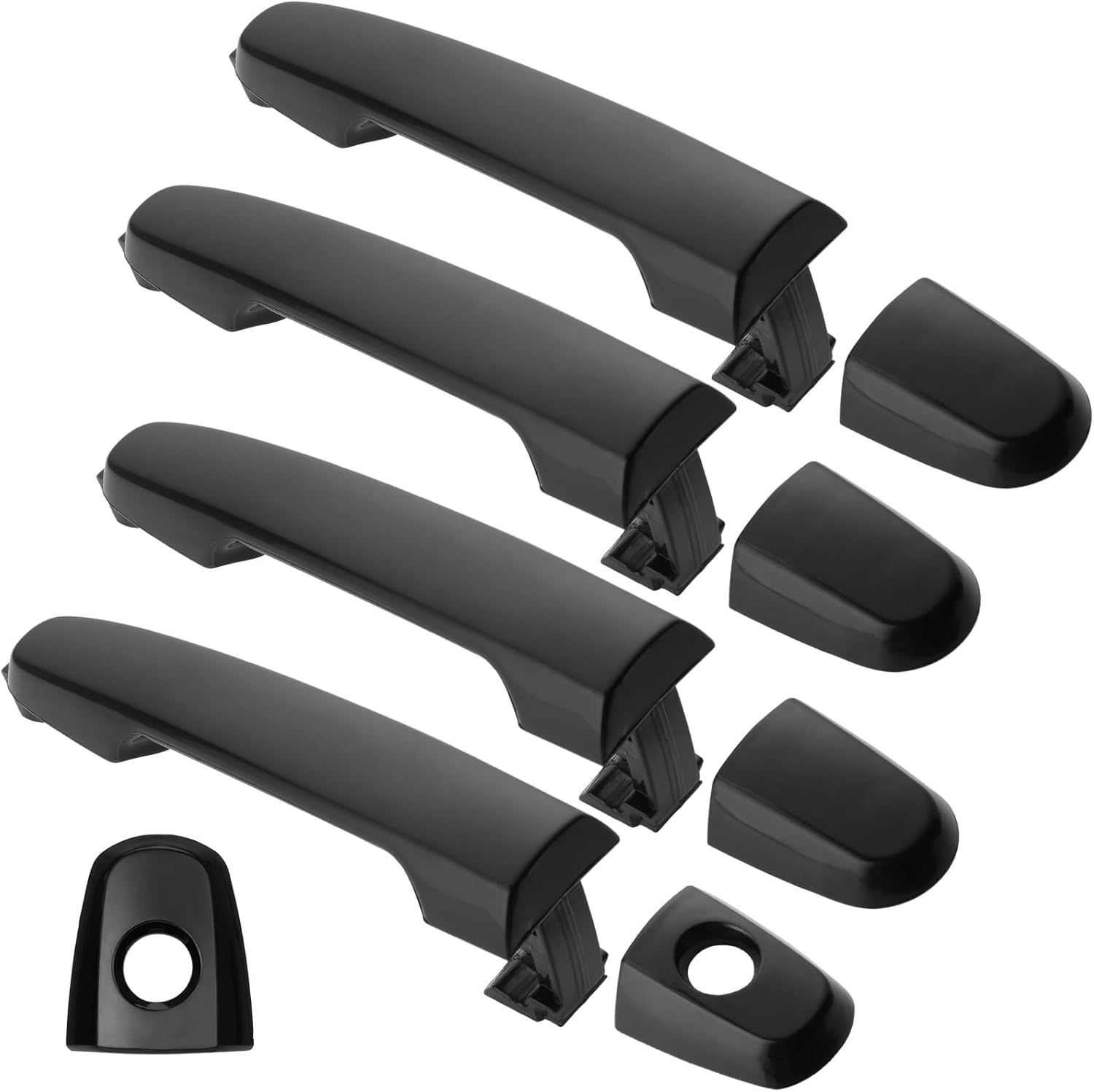 4Pcs Exterior Door Handles for Toyota Camry 2002-2006, Corolla Matrix 2003-2013, RAV4 2001-2012, Prius 04-09, Pontiac Vibe 2003-2010, Front & Rear Driver & Passenger Side Replaces# 81309 92894