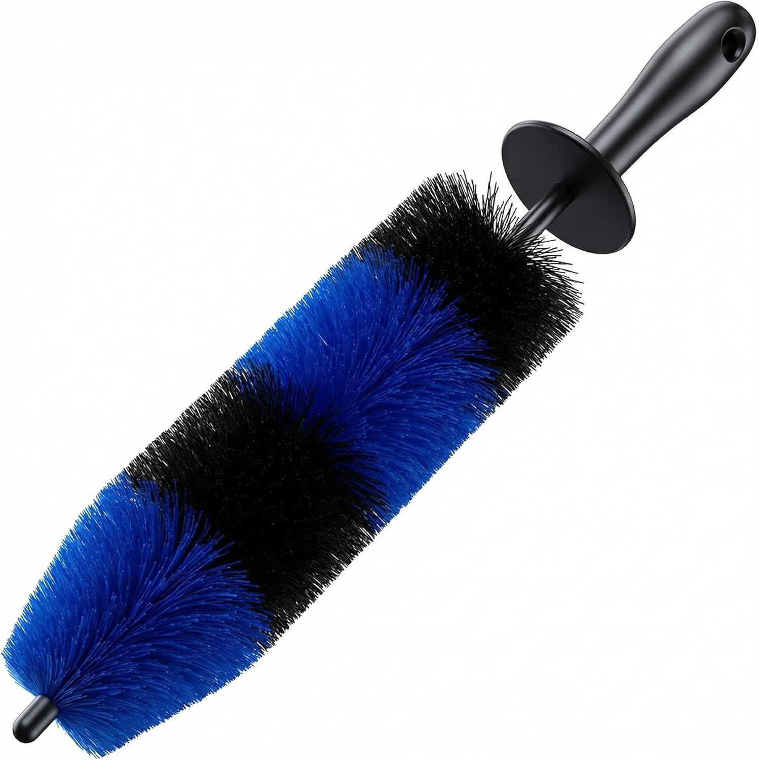 Master Wheel & Tire Brush, Easy Reach Wheel and Rim Deng Brush Long Soft Bristle, Car Tire Brush, Wheel Scrub Brush, Multipurpose use for Wheels Rims Exhaust Tips Motorcycles Blue
