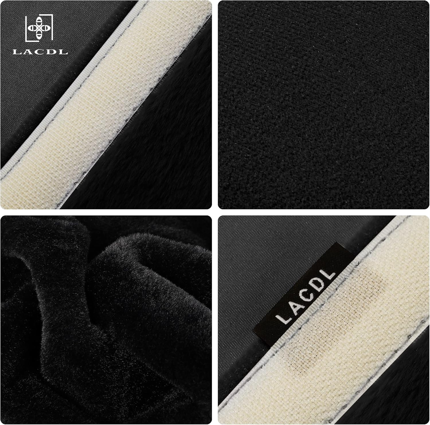 Extra Long Seatbelt Cover Super Soft Furry for Adults Kids Women & Men, Thick Plush Full Car Seat Belt Strap Cushion, Fluffy Shoulder Pad Protector, Auto Interior Accessories, 1pc, Black, 15.5in