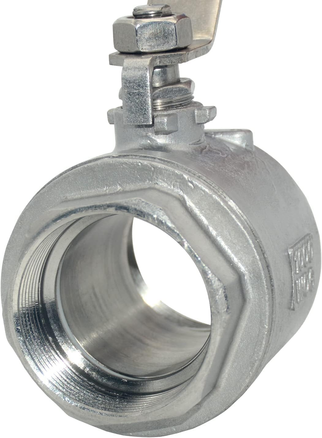 2Pcs 316 Stainless Steel 1.5" Full Port Ball Valve with Heavy Duty Blue Vinyl Insulation Handle, NPT Female x Female Thread,1000 WOG