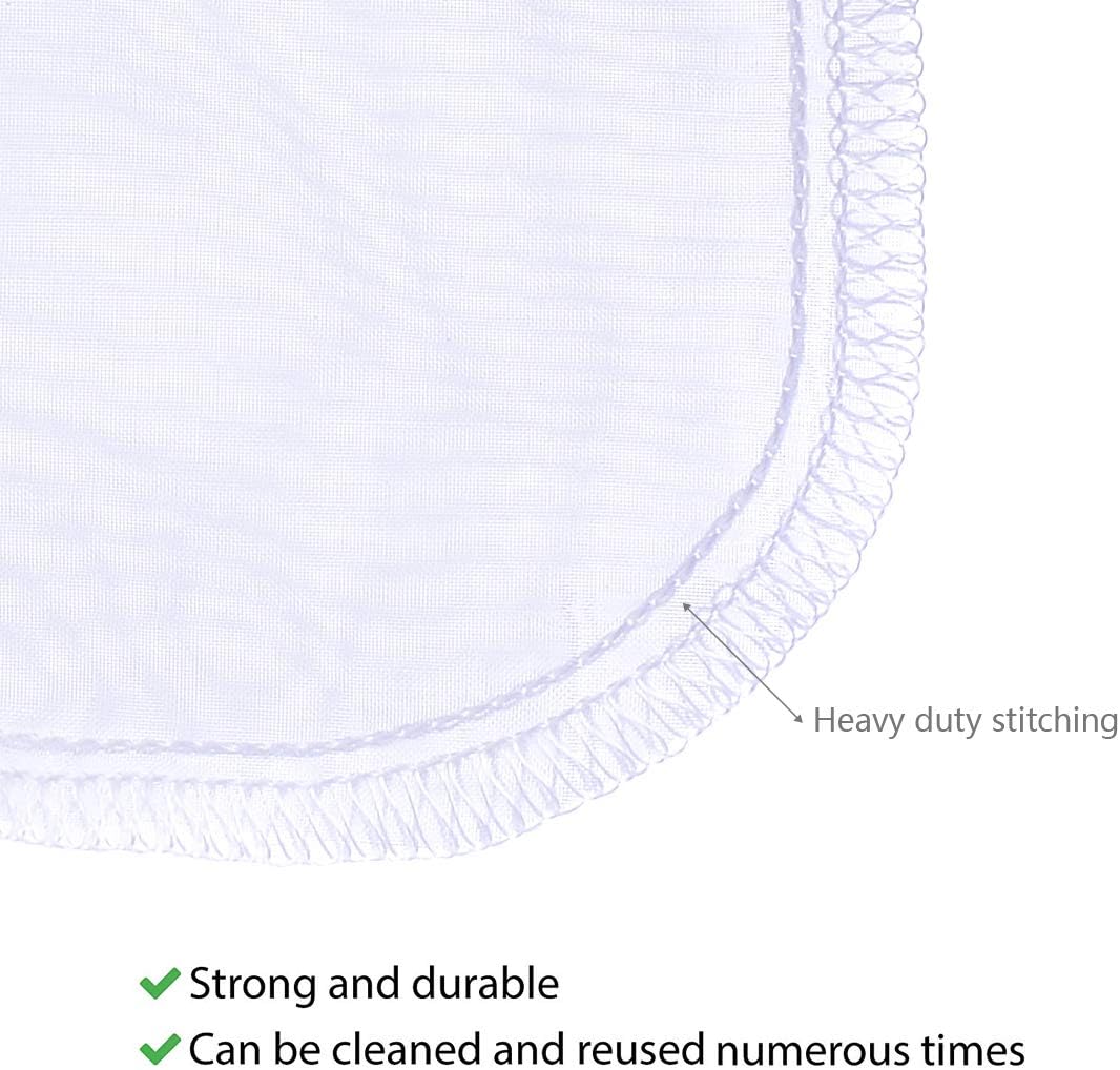 Media Filter Bag Aquarium Extra Fine,Reusable 180 Micron Drawstring Mesh Filter Bags for Very Fine Resins Filter 7.5"*3.6" 6 Pack