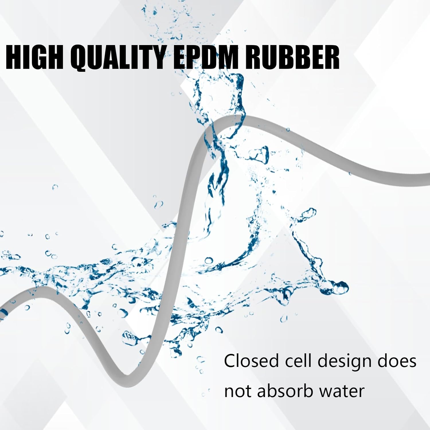 Backer Rod 1/4 Inch, EPDM Rubber Foam Caulk Saver 16.4' Grey Weather Strip Seal for Concrete Joints, Wall Cracks, Driveway and Joint Fillers.