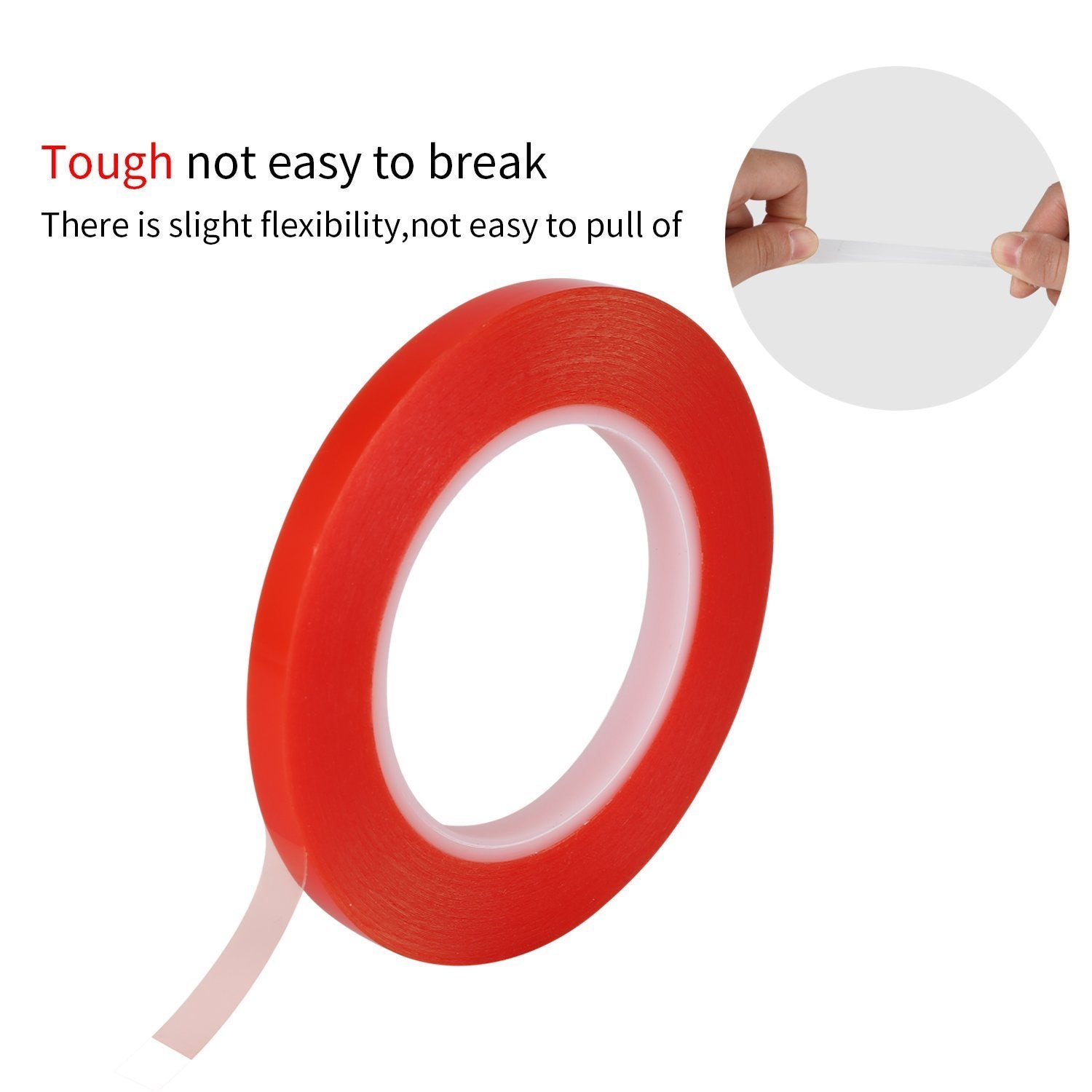 Double Sided Adhesive Tape 5mm / 10mm x 25M Heat Resistant High Adhesion Transparent Acrylic Tape, LCD Screen Repair Sticker for Cell Phone Touch Screen Repair